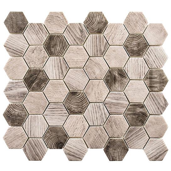Bellagio Tile - Woodland Series Mosaic Tile - Tawny Oak