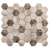 See Bellagio Tile - Woodland Series Mosaic Tile - Tawny Oak