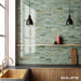 Equipe - Hanoi 2 1/2" x 8" Ceramic Tile - Celadon Room Scene