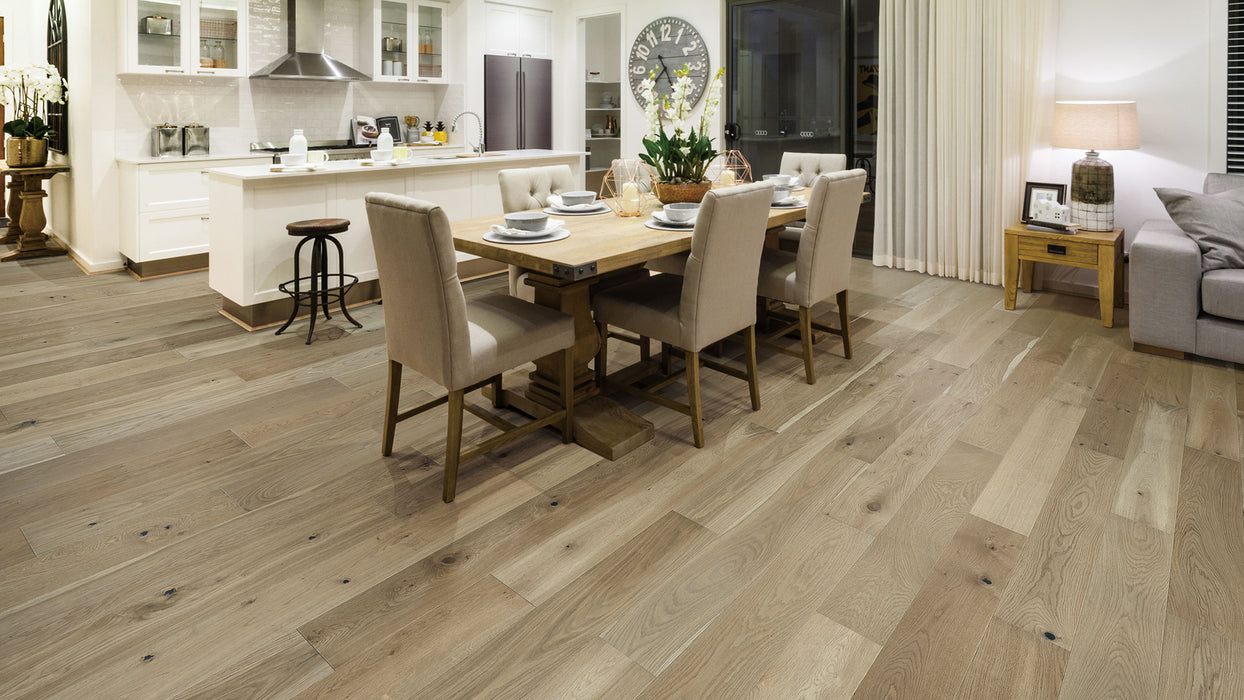 HF Design - Laguna Plank 6.5 in. x 67 in. RL European White Oak - Monte Beach Room Scene