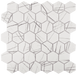 Tesoro - Native Series - Matte Glass Mosaic - Howlite 2" Hex