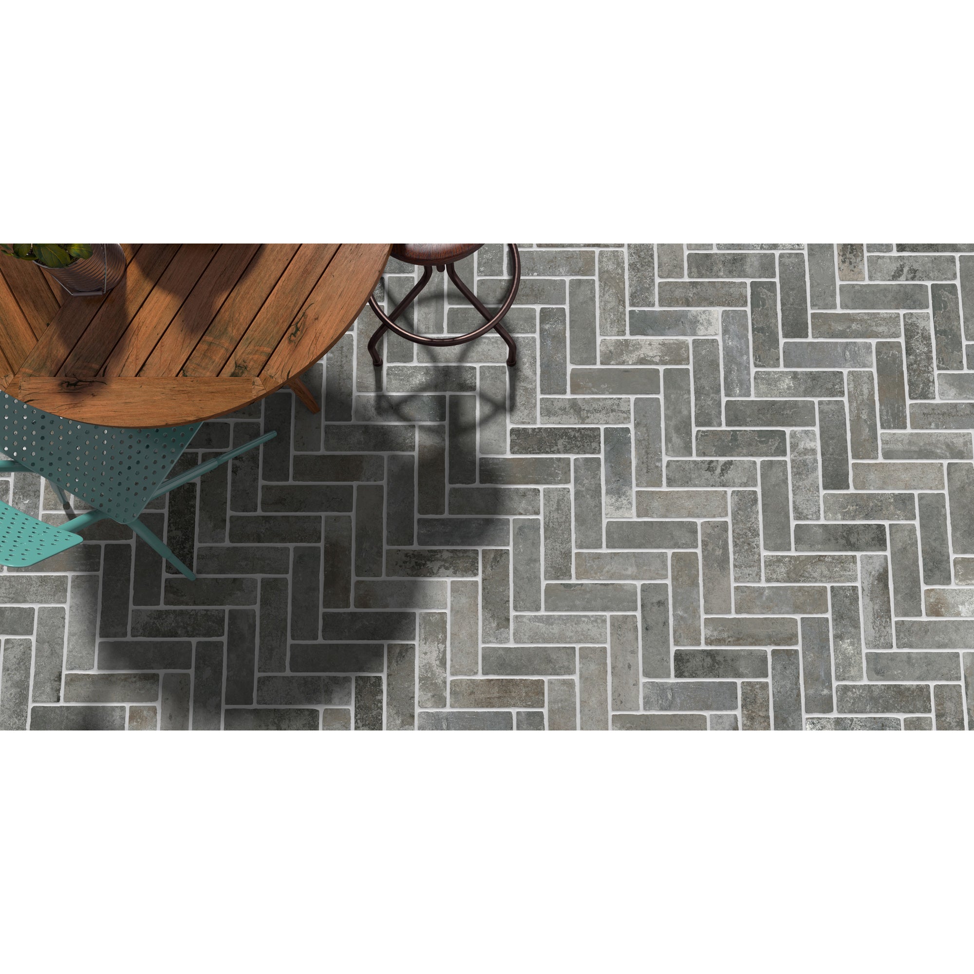Happy Floors - French Quarter 3 in. x 10 in. Brick Tile - Bienville