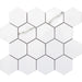 Happy Floors - Statuario 11 in. x 13 in. Large Hex Mosaic - (Glossy)