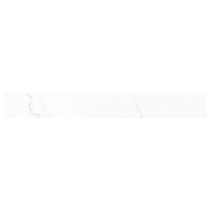 Happy Floors - Statuario 3 in. x 24 in. Bullnose Tile - (Glossy)