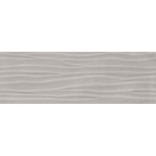 Happy Floors - Titan - 12 in. x 36 in. Rectified Ceramic Wave Wall Tile - Glossy - Pearl