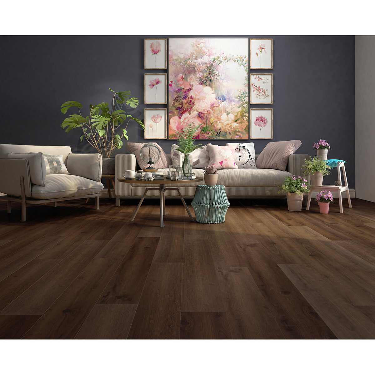 Inhaus - Solido Visions Collection - Cask (Dark Brown) Oak Room View