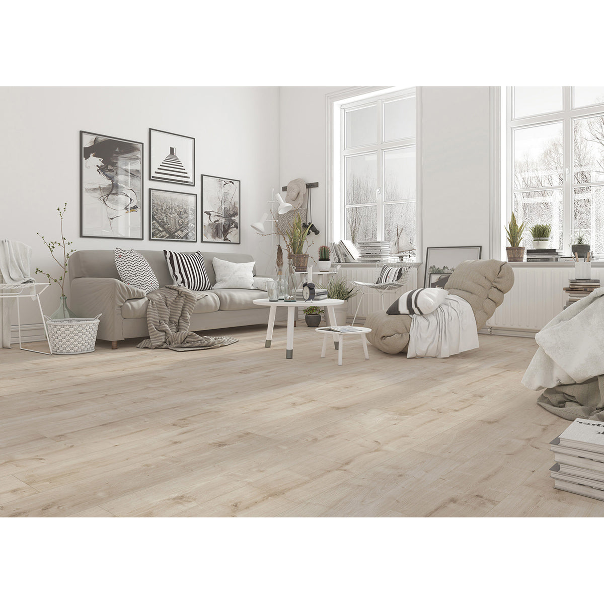 Inhaus - Solido Visions Collection - Natural Oak Room Scene
