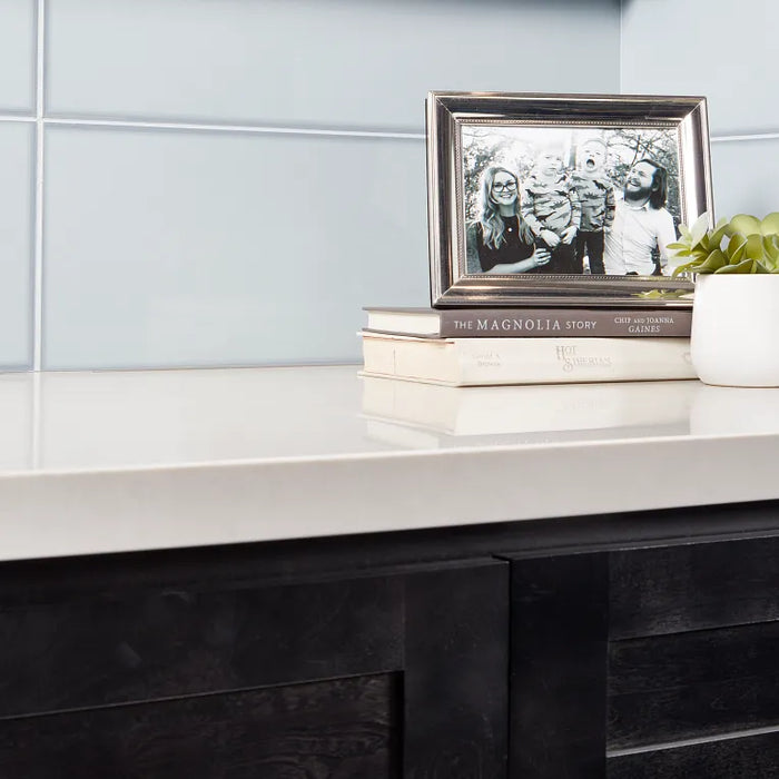 Arizona Tile - Vetri Series - 8" x 24" Rectified Porcelain Tile - Naturale wall installation