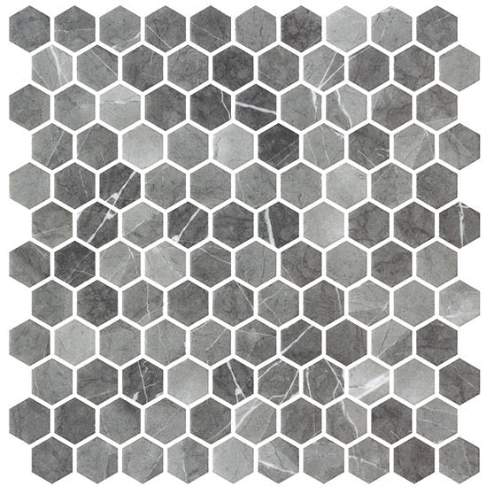 Bellagio - Karma Ridge Hexagon Mosaic - Ashley Rock