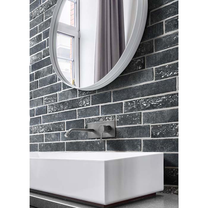 Tesoro - Dany Collection 6" x 15" Porcelain Tile - Mora wall installation