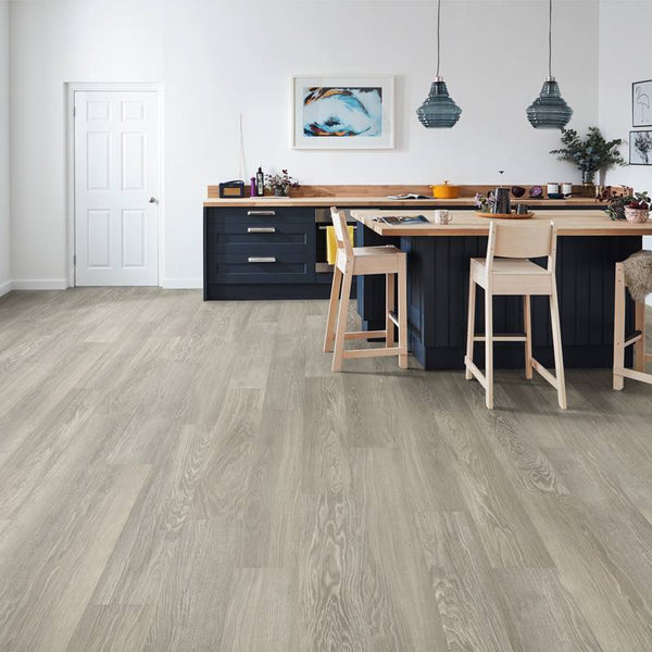 Karndean - Knight Tile Rigid Core 6 in. x 36 in. - SCB-KP138 Grey Lime ...