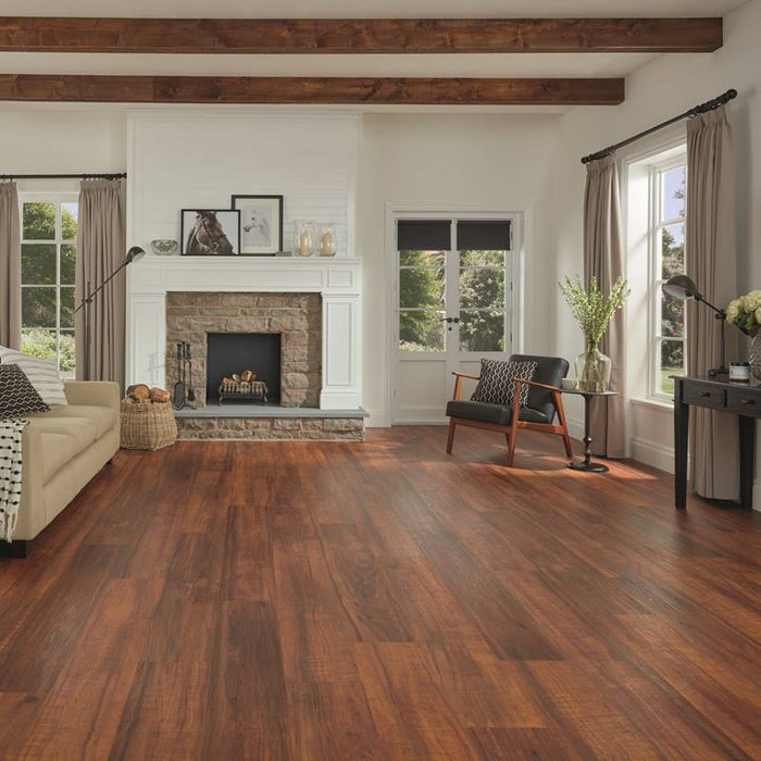Karndean Korlok Select 56 in. x 9 in. Luxury Vinyl Tile - Natural Koa Installed