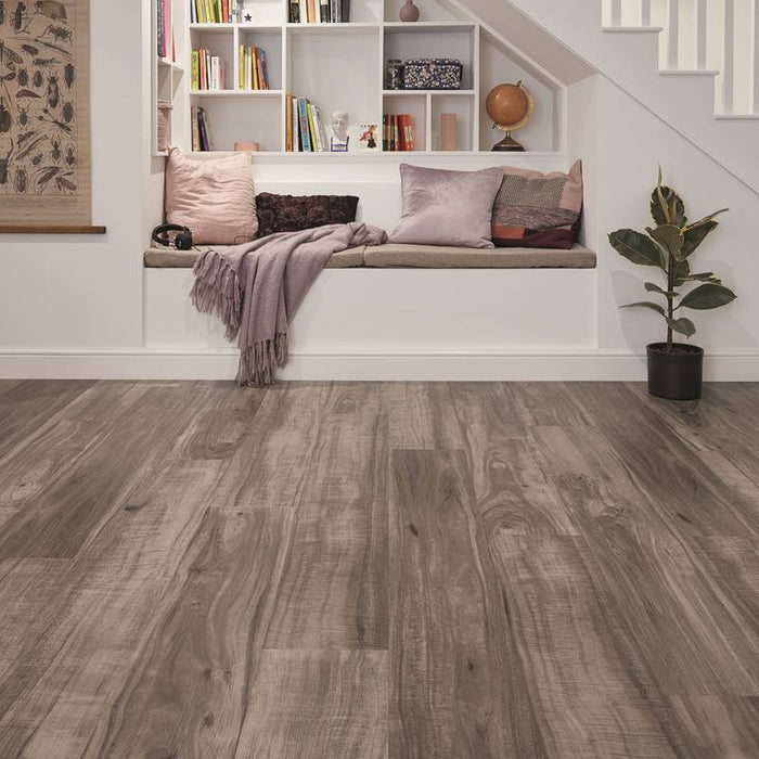 Karndean Korlok Select 56 in. x 9 in. Luxury Vinyl Tile - Smoked Koa Installed