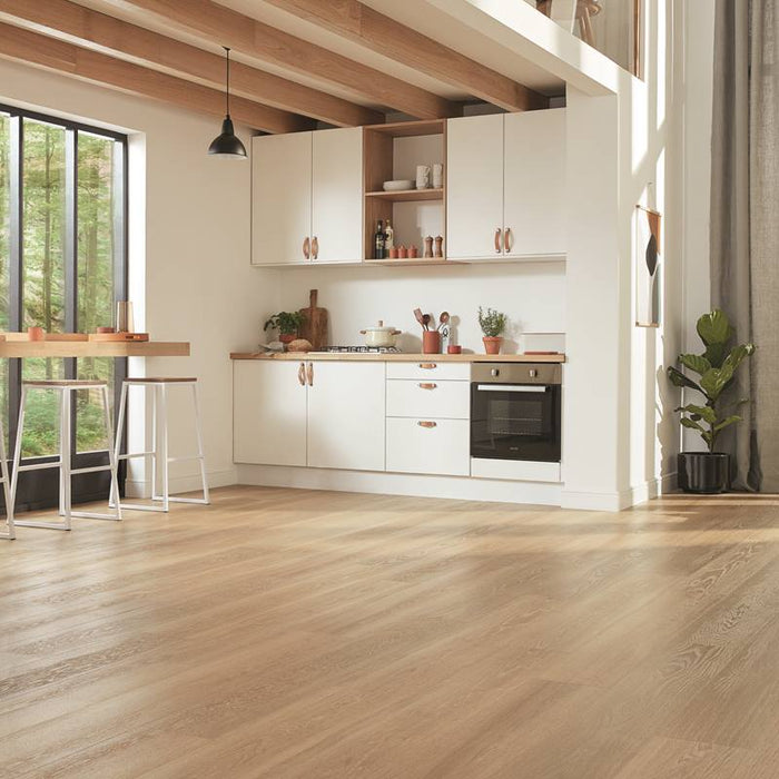 Karndean Korlok Select 56 in. x 9 in. Luxury Vinyl Tile - Warm Brushed Oak Installed