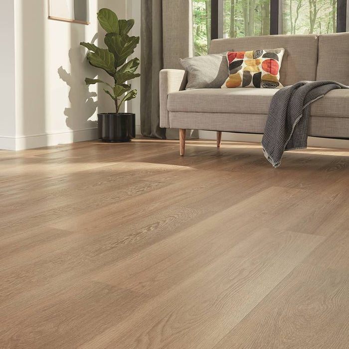 Karndean Korlok Select 56 in. x 9 in. Luxury Vinyl Tile - Warm Brushed Oak Installed