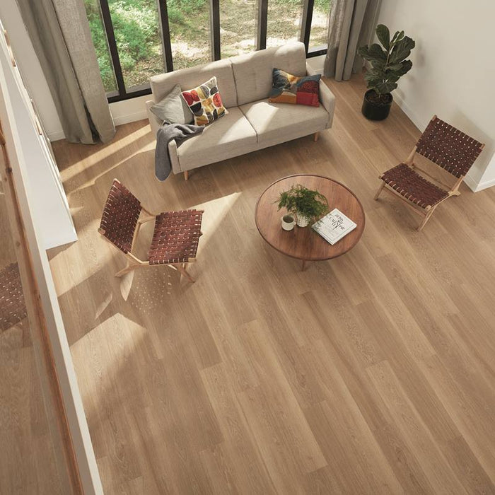 Karndean Korlok Select 56 in. x 9 in. Luxury Vinyl Tile - Warm Brushed Oak Installed