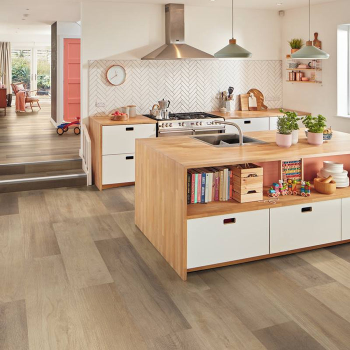 Karndean - LooseLay Longboard 10 in. x 59 in. - LLP330 Worn Fabric Oak Room Scene 2