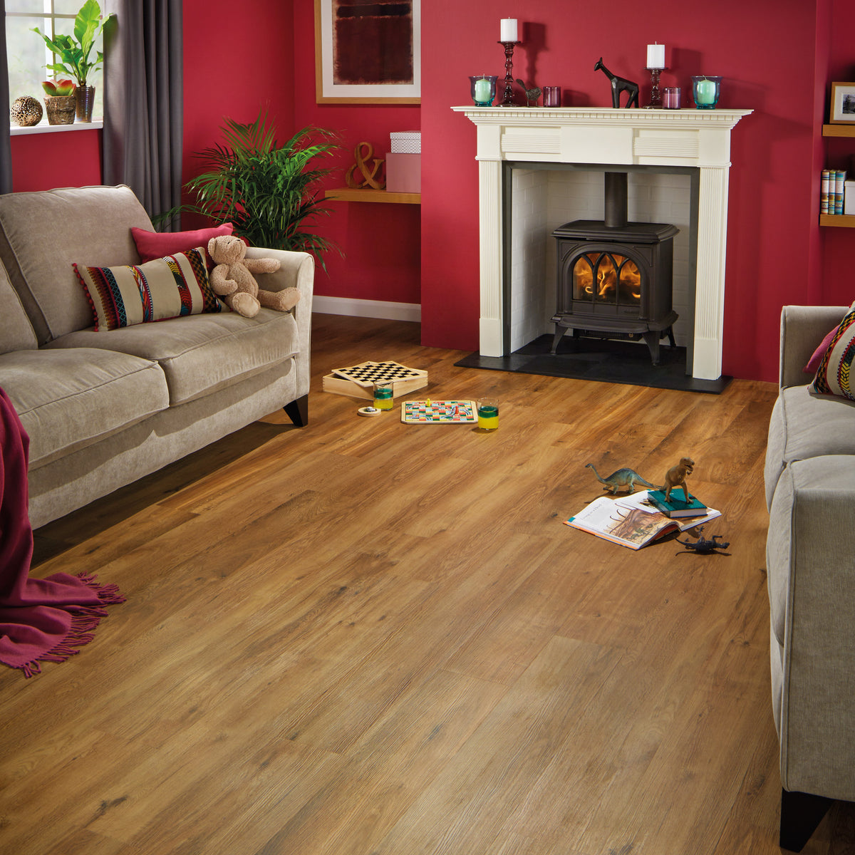 Karndean - Van Gogh Rigid Core 7 in. x 48 in. - SCB86 Classic Oak Installed