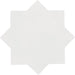 Equipe - Kasbah 6 1/" x 6 1/2" Matte Porcelain Tile - Star - Bone