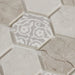 Lungarno Ceramics - Artisan Glass 1.5 in. Hexagon Mosaic - Grigio Close