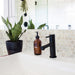 Lungarno Ceramics - Artisan Glass 1.5 in. Hexagon Mosaic - Travertine Installed