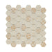 Lungarno Ceramics - Artisan Glass 1.5 in. Hexagon Mosaic - Travertine