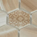 Lungarno Ceramics - Artisan Glass 1.5 in. Hexagon Mosaic - Onyx Close