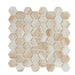 Lungarno Ceramics - Artisan Glass 1.5 in. Hexagon Mosaic - Onyx