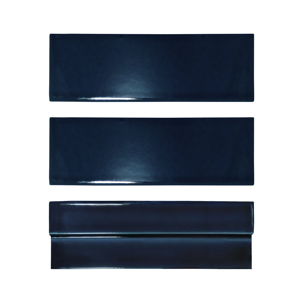 Lungarno Ceramics - Casablanca 2" x 6" Wall Tile - Ocean Blue