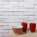 Lungarno Ceramics - Casablanca 2" x 6" Wall Tile - Cloud Installed