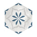 Lungarno Ceramics - Casablanca - Ocean Blue Hex Deco