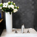 Lungarno Ceramics - Disk 2 in. x 2 in. Porcelain Mosaic - Anthracite Installed