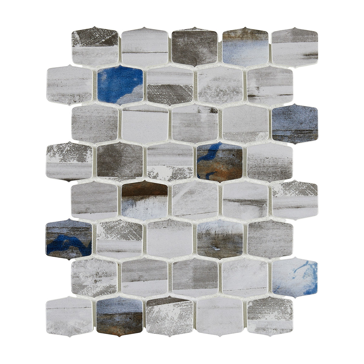 Lungarno Ceramics - Coastline 2 in. Glass Mosaic - Monterey