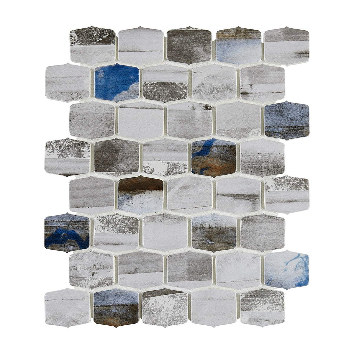Lungarno Ceramics - Coastline 2 in. Glass Mosaic - Monterey — Floorzz