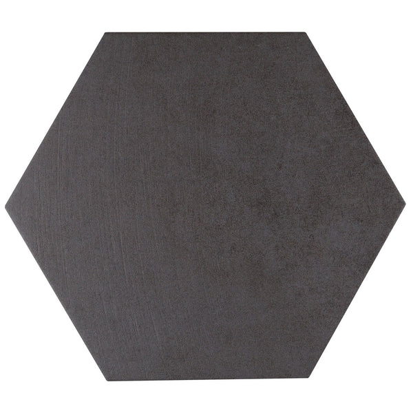 Lungarno Ceramics - Disk 14 in. x 16 in. Porcelain Hexagon Tile - Anth ...