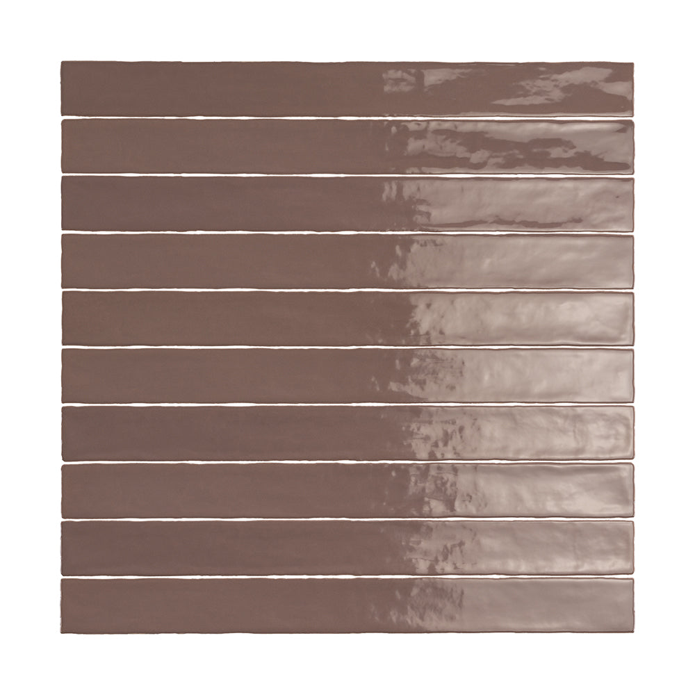 Lungarno - Linea 2 in. x 20 in. Ceramic Tile - Moka Glossy