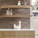 Lungarno - Linea 3 in. x 12 in. Ceramic Tile - Moka Glossy Installed