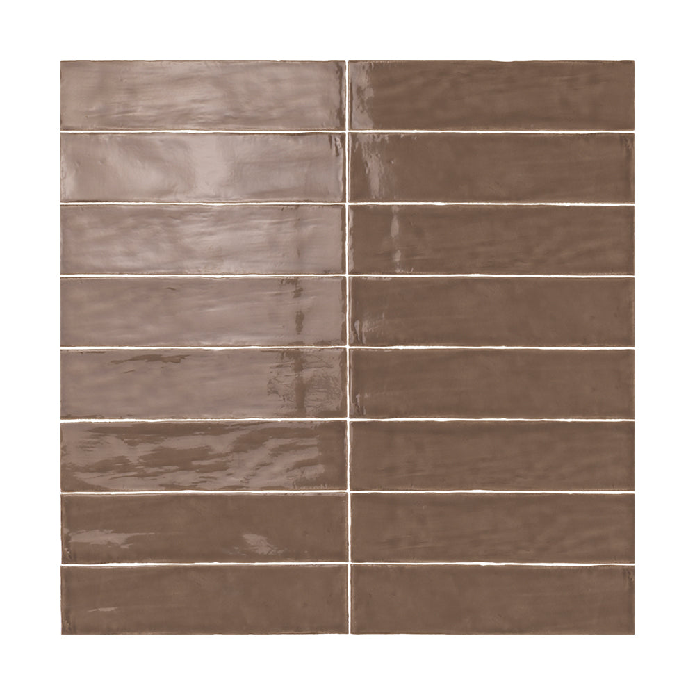 Lungarno - Linea 3 in. x 12 in. Ceramic Tile - Moka Glossy