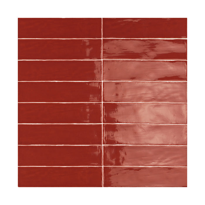 Lungarno - Linea 3 in. x 12 in. Ceramic Tile - Terracotta Glossy