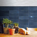 Lungarno Ceramics - Marrakesh 2.5" x 8" Wall Tile - Meknes Marine Installed