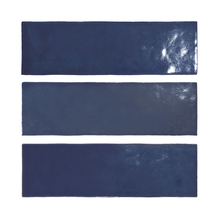 Lungarno Ceramics - Marrakesh 2.5" x 8" Wall Tile - Meknes Marine