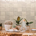 Lungarno Ceramics - Marrakesh 4" x 4" Wall Tile - Tantan Beige Installed