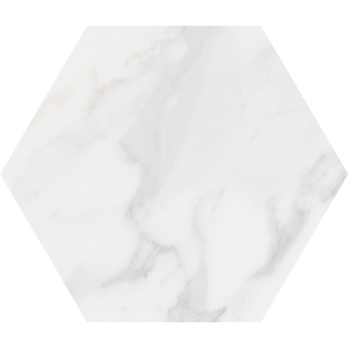 Lungarno - Massa Carrara 9&quot; x 10&quot; Hex Porcelain Floor Tile
