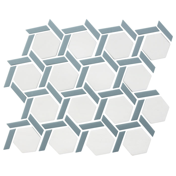 Lungarno - Northern Lights Hex Wheel Mosaic - Neptune