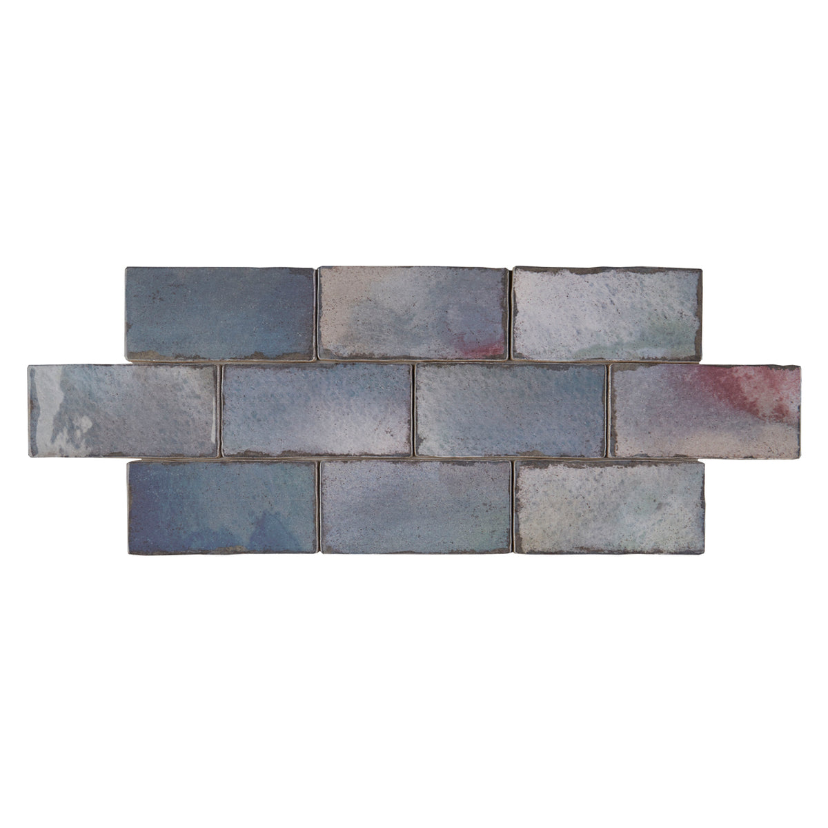 Lungarno Ceramics - Retrospectives 3 in. x 6 in. Ceramic Tile - Royal Garden Installed 2