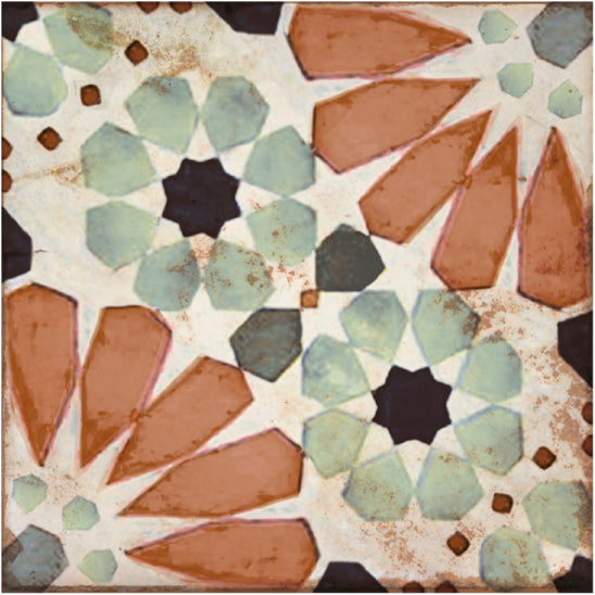 Lungarno Ceramics - Retrospectives 8 in. x 8 in. Ceramic Tile - Covent Gardens