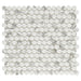 Lungarno - Simple Stone Glass Mosaic - Bianco Pennyround