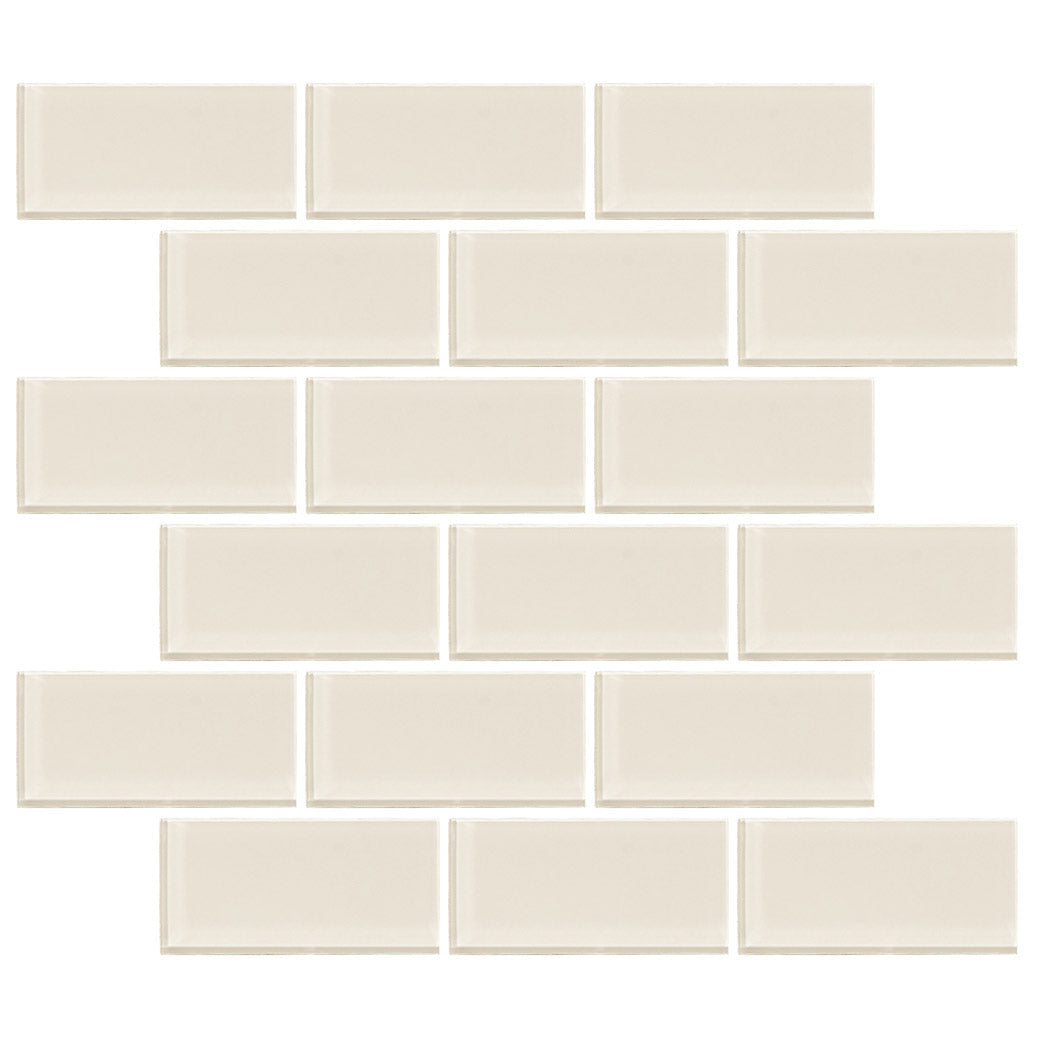 Lungarno - Urban Textures Contempo 2 in. x 4 in. Mosaic - Ivory