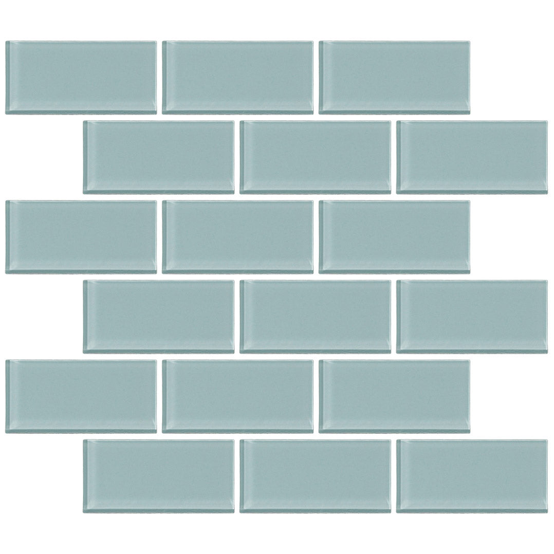 Lungarno - Urban Textures Contempo 2 in. x 4 in. Mosaic - Sky Blue