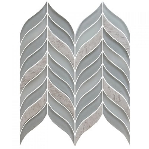 Lungarno Ceramics - Natural Elements - Dove Leaves Mosaic
